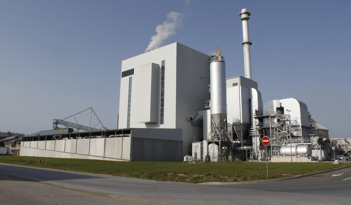 Green Valley Energie biomass-fired combined heat and power plant in Golbey, France