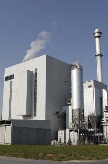 Green Valley Energie biomass-fired combined heat and power plant in Golbey, France
